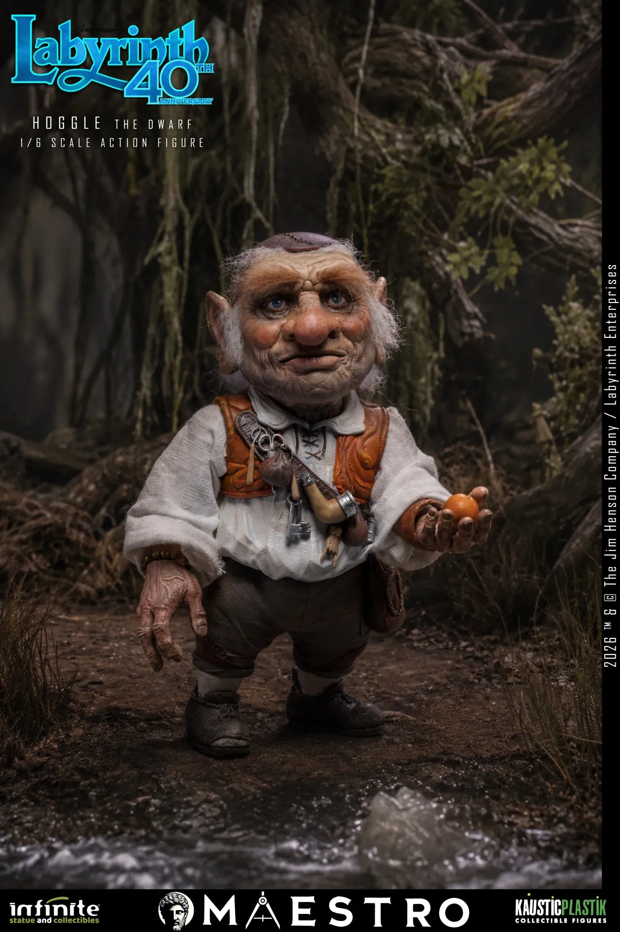 HOGGLE THE DWARF FIGURA 1/6 LABYRINTH 17 CM – KAUSTIC PLASTIK