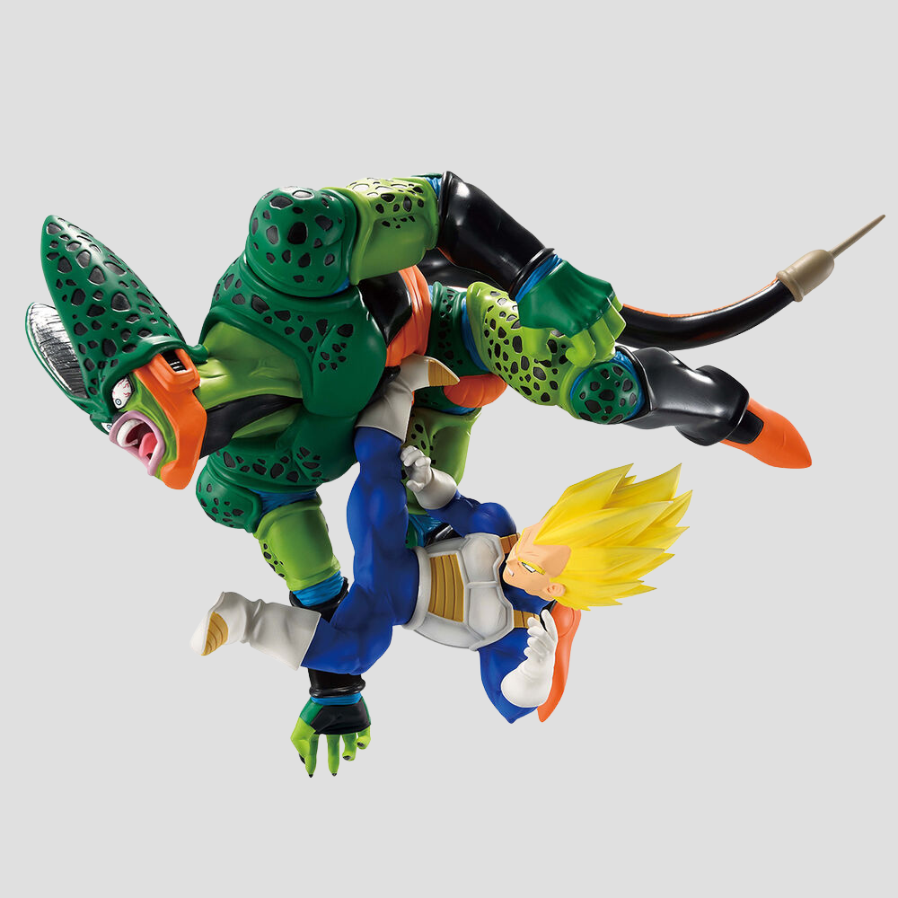 ICHIBANSHO VEGETA VS. CELL DRAGON HISTORY II DRAGON BALL 17CM