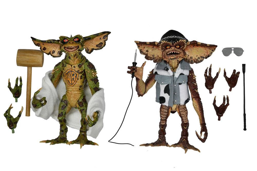 PACK 2 FIGURAS GREMLINS 2 NECA – TATTOO PARLOR (18 CM)
