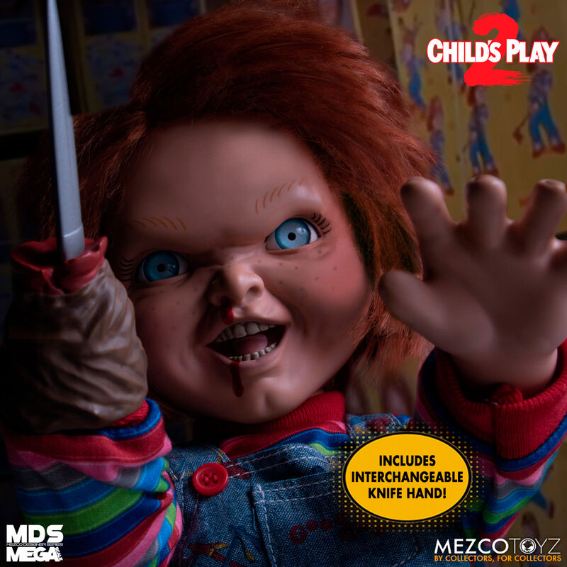 CHUCKY PARLANTE 38 CM – FIGURA MEZCO TOYZ – CHILD’S PLAY 2
