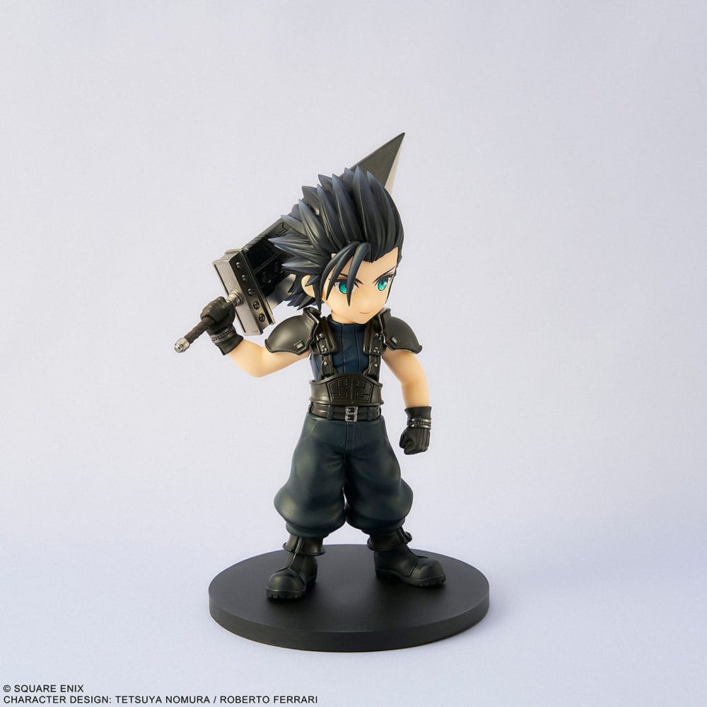 Estatua coleccionable de Zack Fair mostrando detalle del perfil – Final Fantasy VII Rebirth