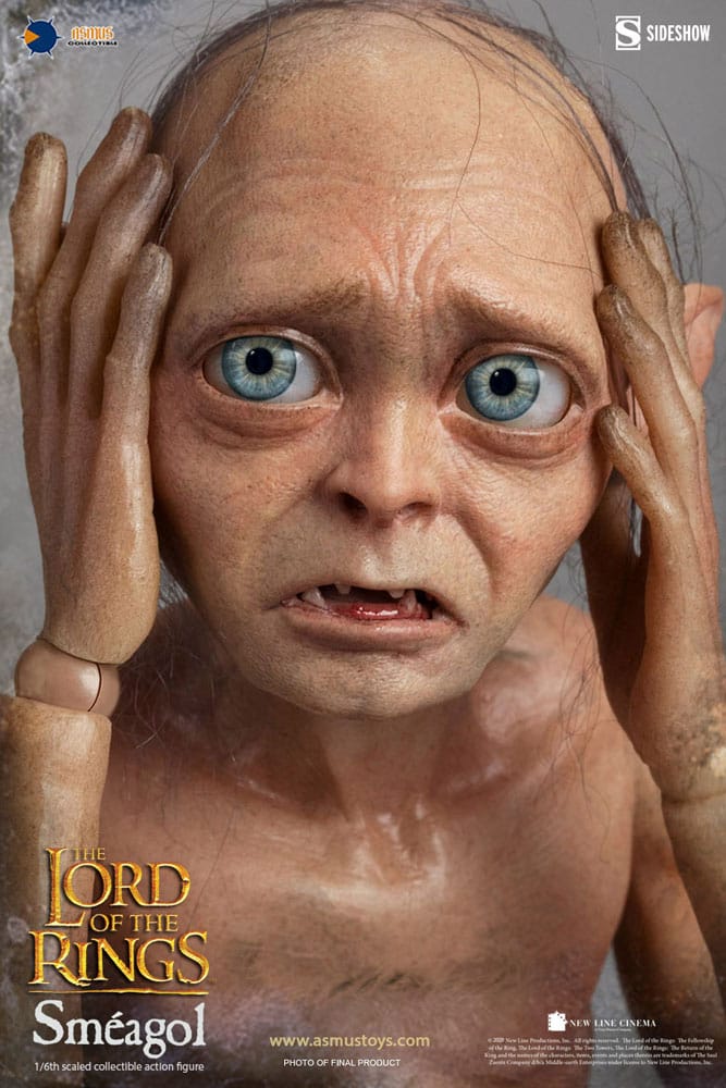 Figura Sméagol de Asmus Collectibles con accesorio pez – escala 1/6