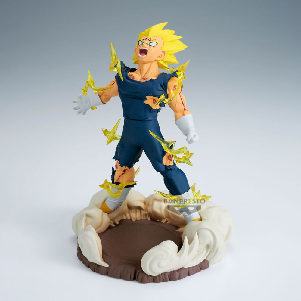 Figura Majin Vegeta en pose explosiva – línea History Box