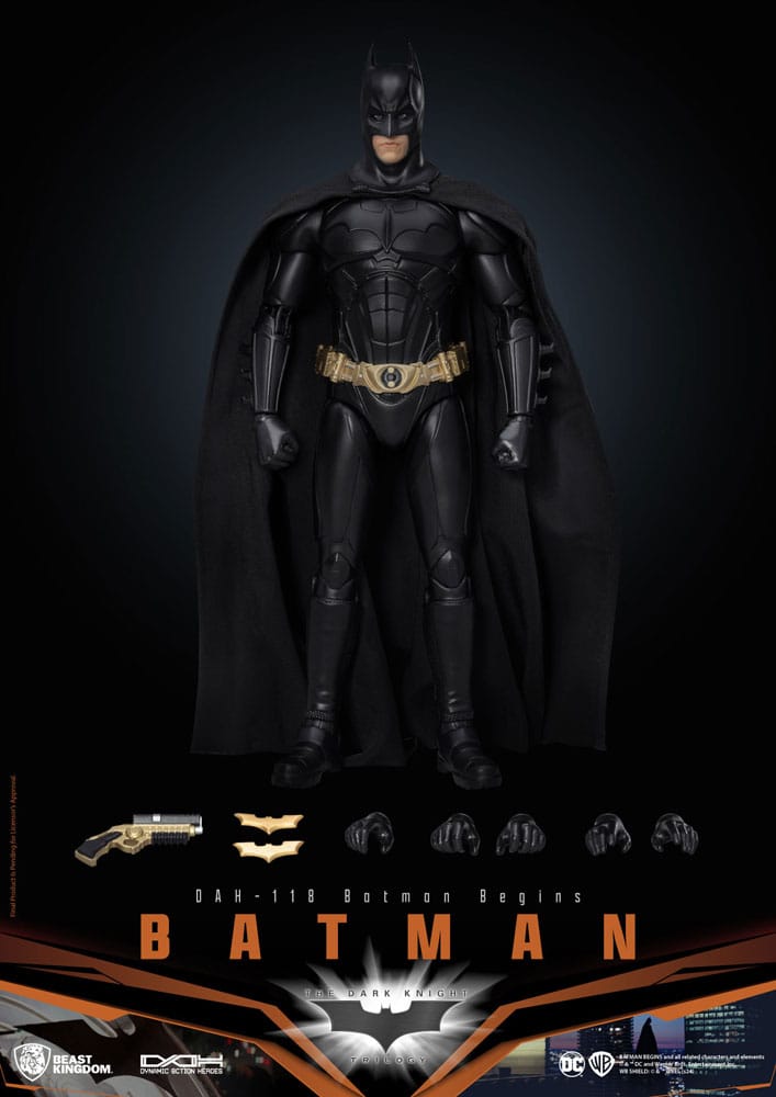Detalle del traje y accesorios de Batman (Batman Begins) – DC Comics