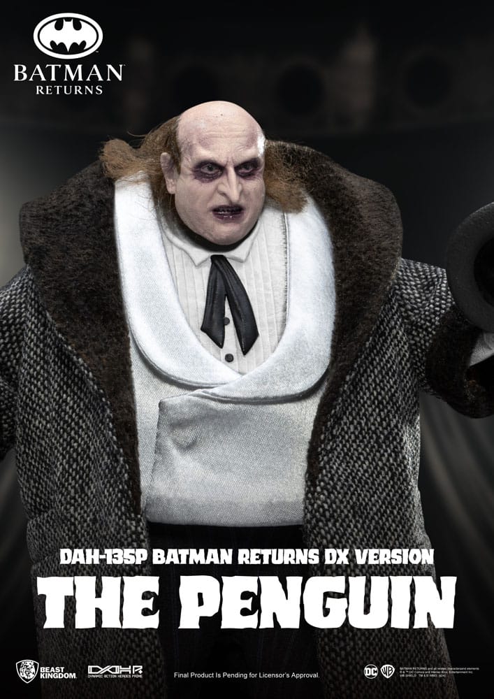 Figura articulada The Penguin con paraguas y accesorios intercambiables – Batman Returns