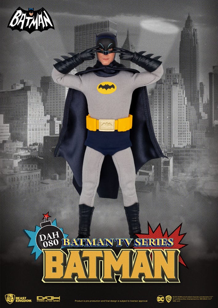 Accesorios Batman retro: teléfono rojo, busto secreto y batarang – Beast Kingdom