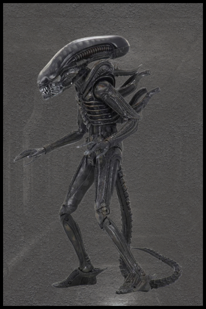 Figura Big Chap con accesorios – huevo, facehugger y base decorativa
