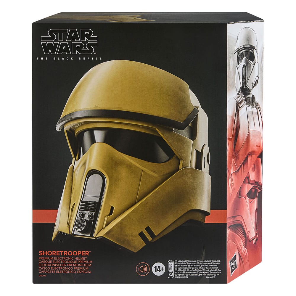 Casco Shoretrooper Black Series ideal para cosplay y colección Star Wars.