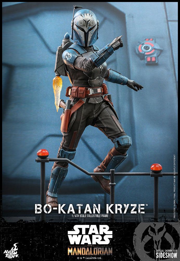 Figura Bo-Katan con pistolas bláster en pose de combate – Star Wars