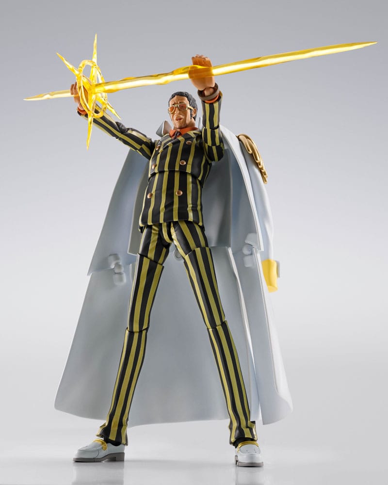 Figura de Borsalino con capa blanca – One Piece S.H. Figuarts Bandai.