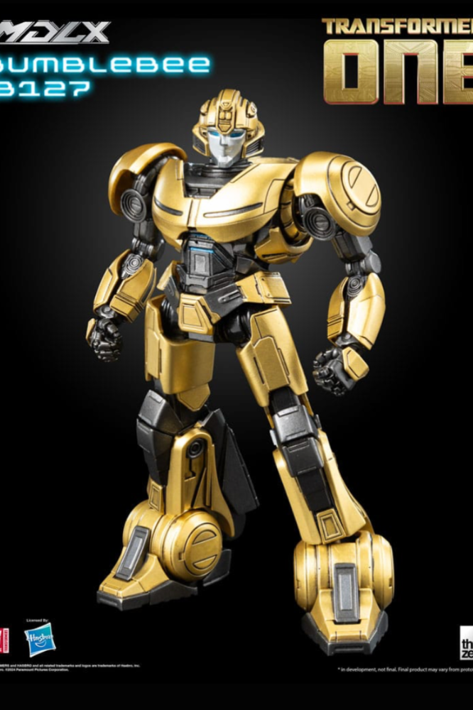 Figura MDLX Bumblebee B127 Transformers One con todos los accesorios