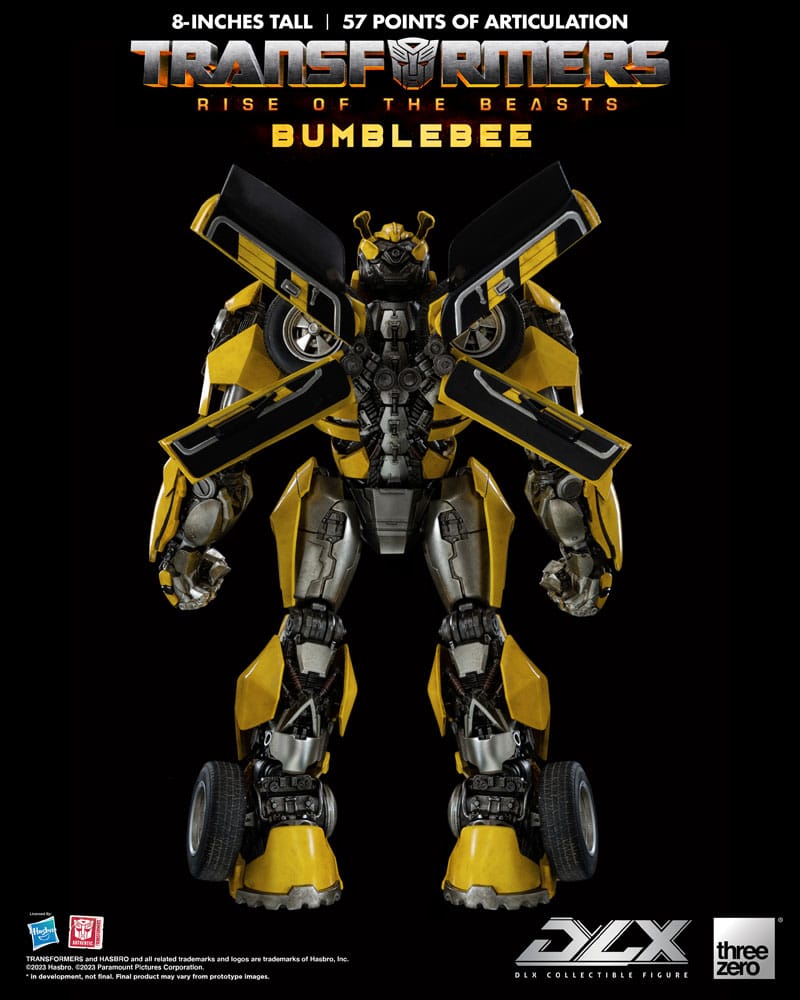 Figura Bumblebee articulada en pose de combate – DLX Threezero