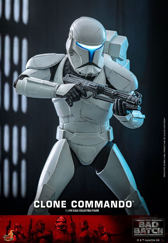Accesorios incluidos en la figura Clone Commando Hot Toys Star Wars The Bad Batch