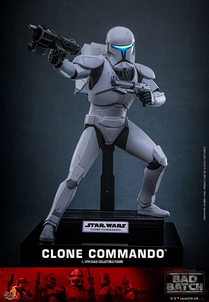 Detalle de la armadura de la figura Clone Commando Hot Toys Star Wars