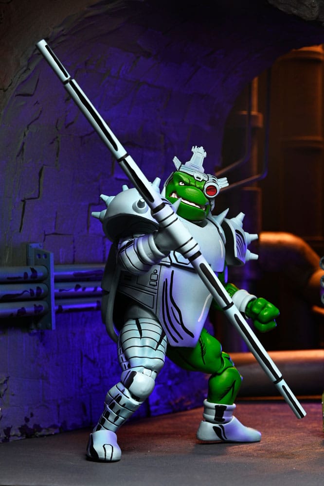 Cyborg Donatello TMNT NECA con accesorios