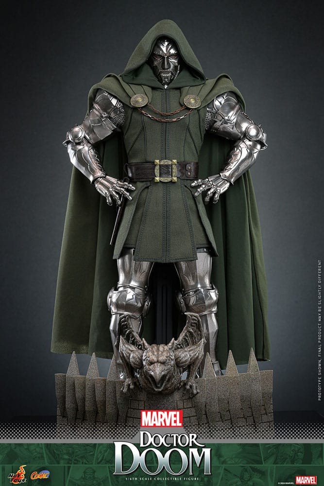 Figura articulada Doctor Doom Marvel Comic Hot Toys escala 1/6