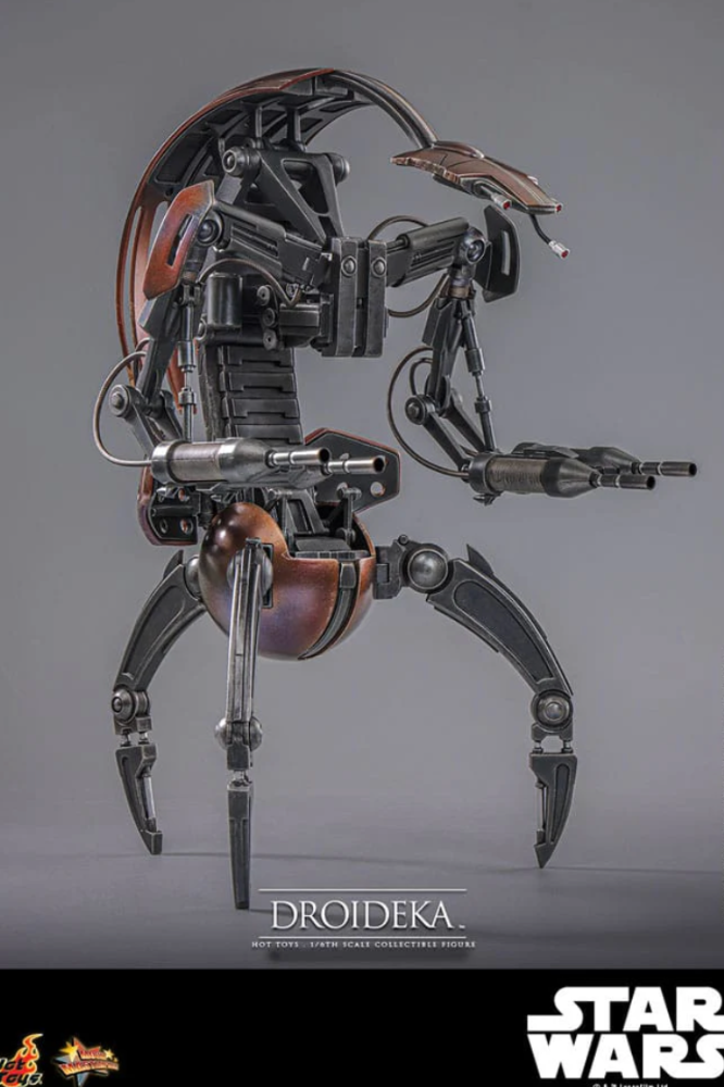 Figura articulada Droideka Star Wars Episode I La Amenaza Fantasma Hot Toys escala 1/6