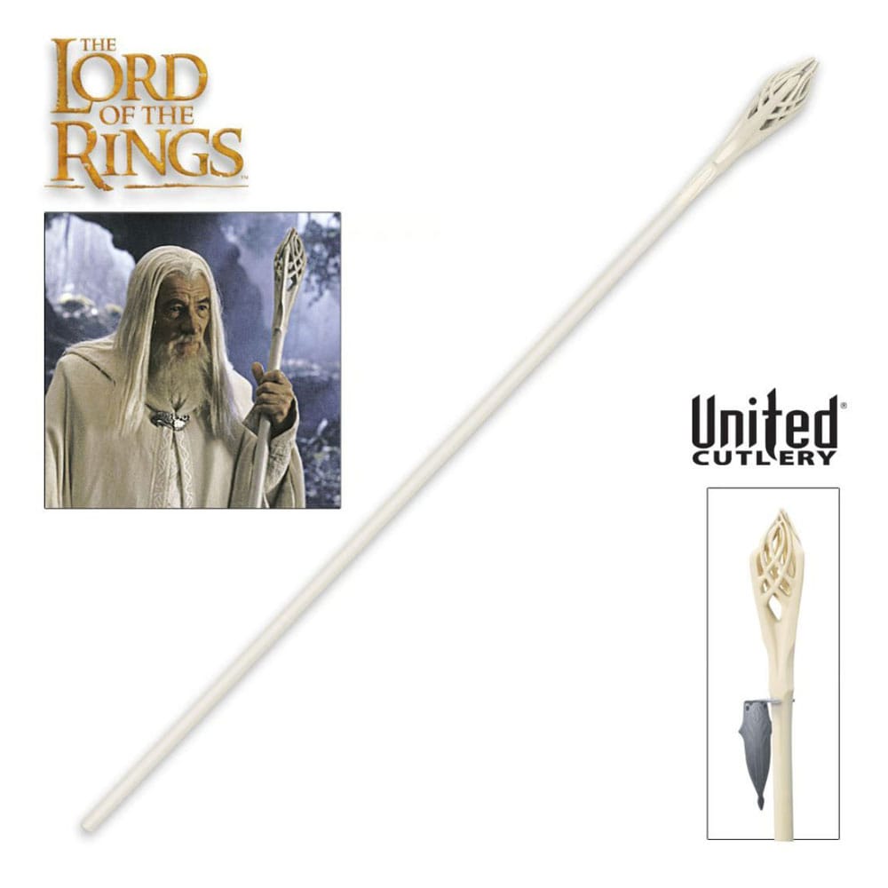 Staff of Gandalf the White réplica 1/1 con licencia oficial de United Cutlery
