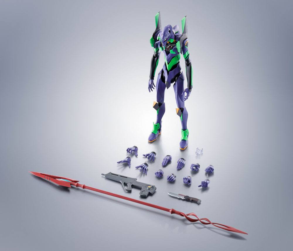 EVA-01 con manos intercambiables y Spear of Cassius