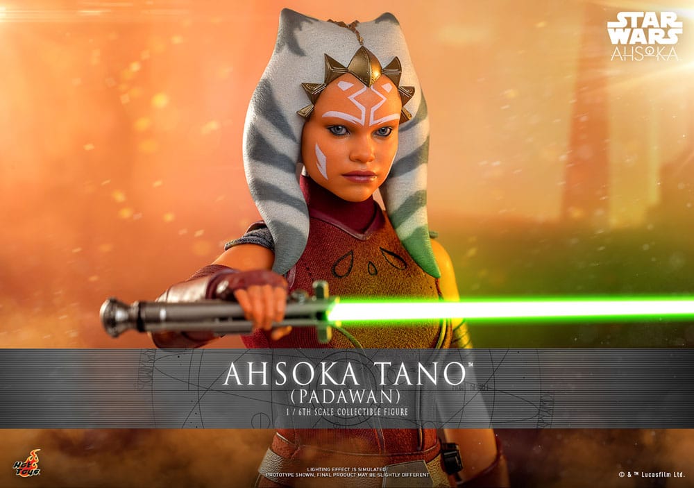 Figura articulada de Ahsoka Tano Padawan Star Wars Hot Toys.