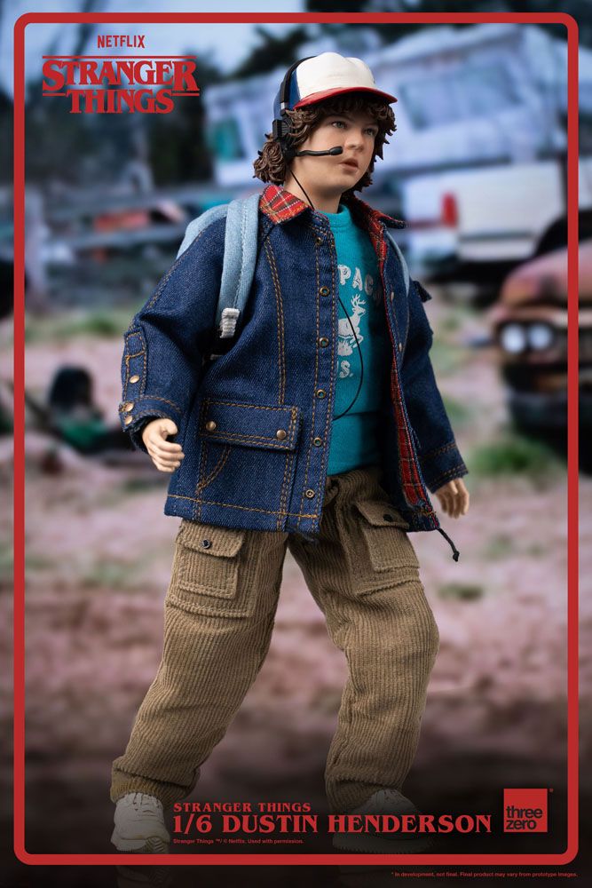Accesorios de la figura Dustin Henderson: mochila, linterna, criatura y más