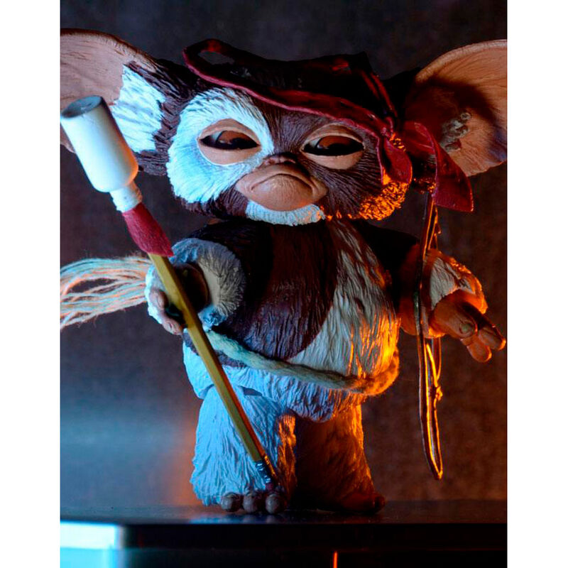 Figura articulada Gizmo NECA 12 cm con accesorios navideños