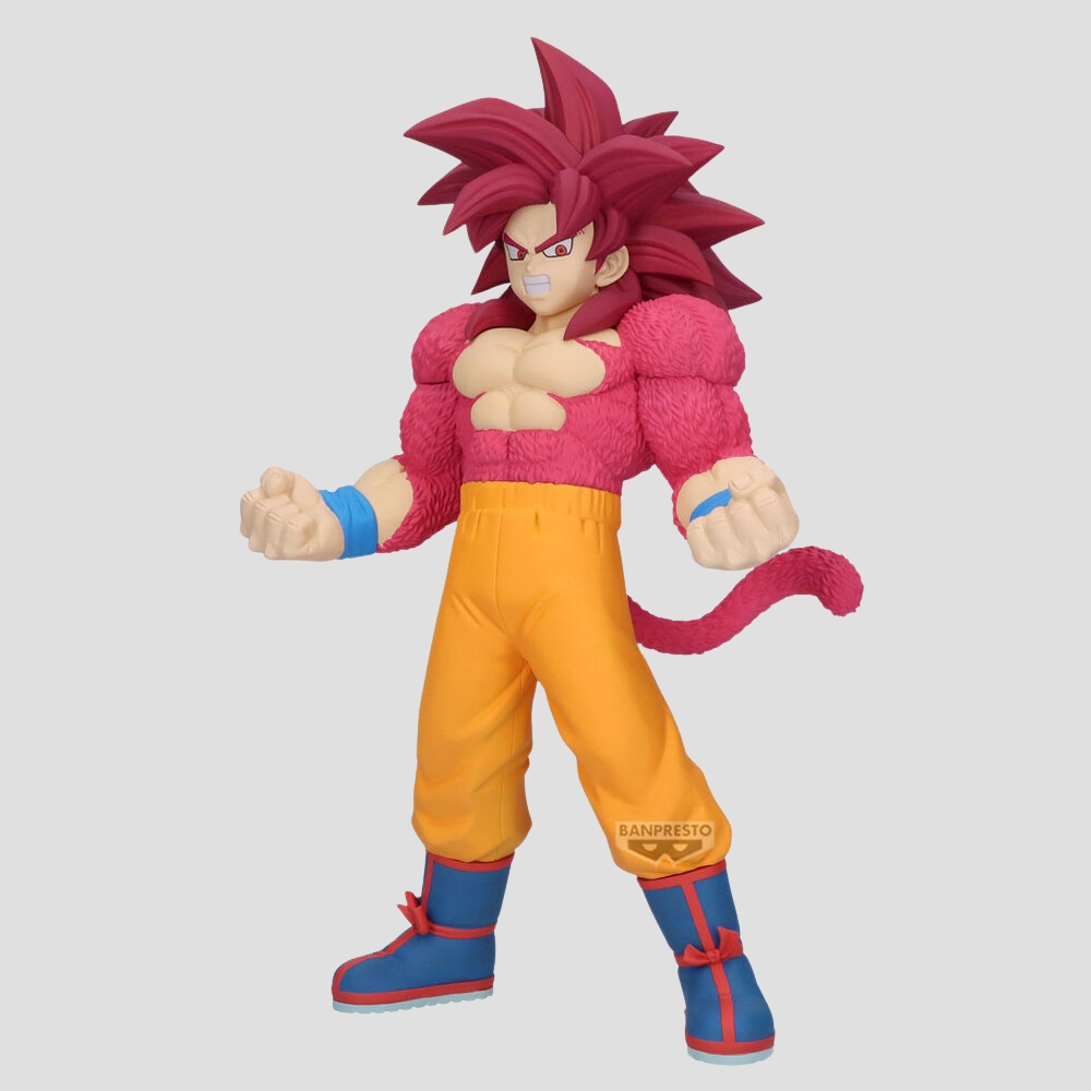 Goku Daima con cola y cabello rojo – lateral figura Banpresto