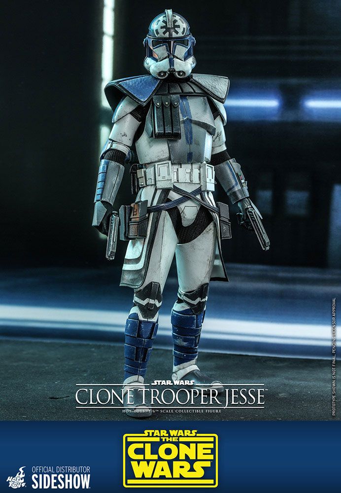 Jesse con casco ARC y armadura azul personalizada – Hot Toys