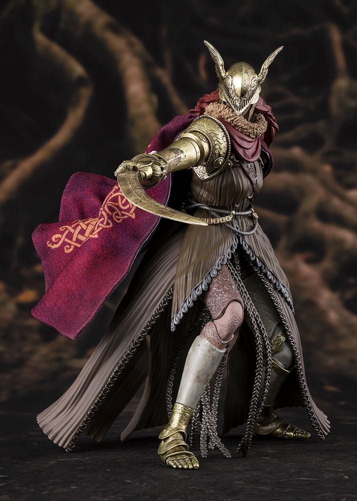 Figura articulada de Malenia de Elden Ring con capa y espada – Tamashii Nations