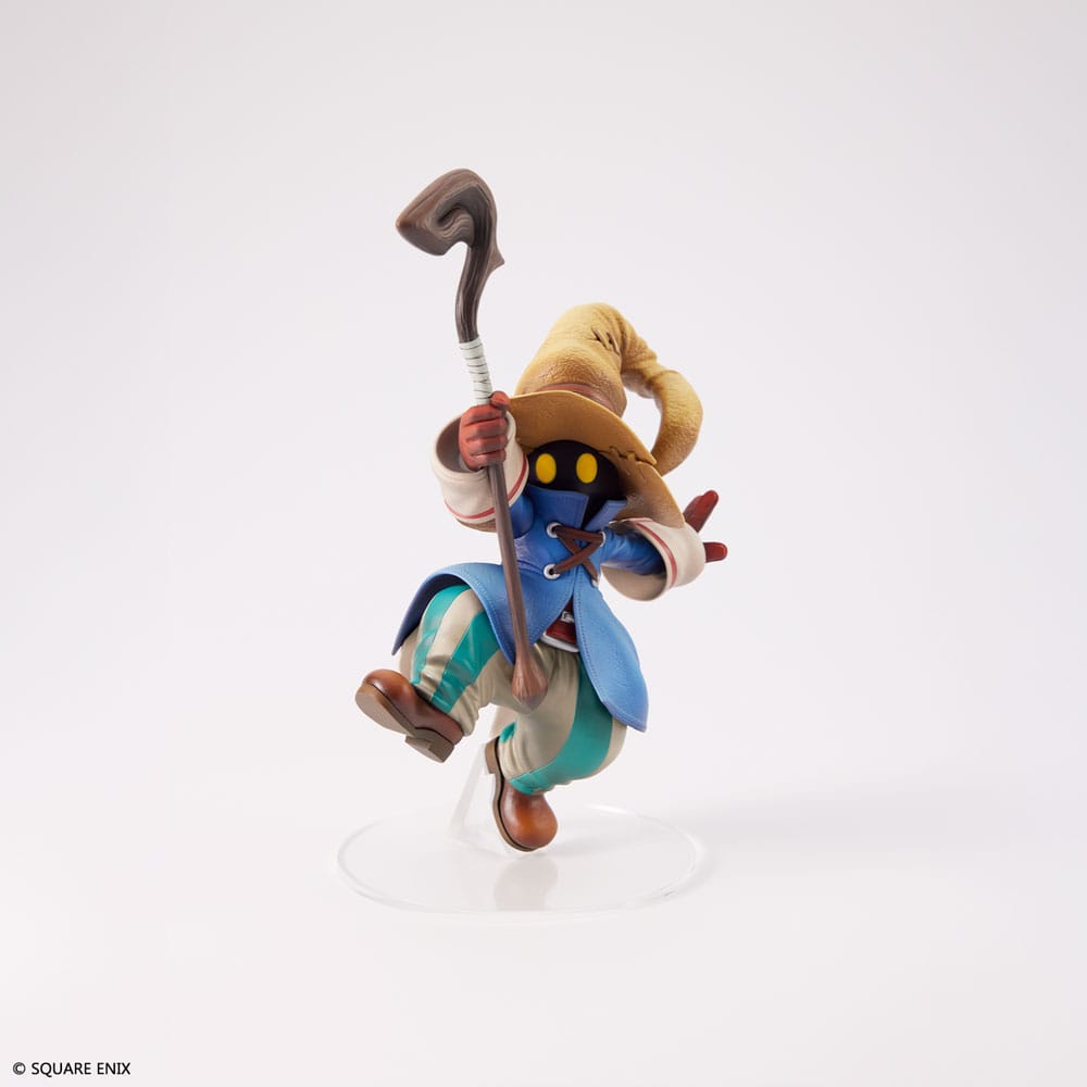 Estatua Final Fantasy IX Vivi Ornitier Form-ISM 15 cm – Vista lateral con detalles de esculpido y pintura.