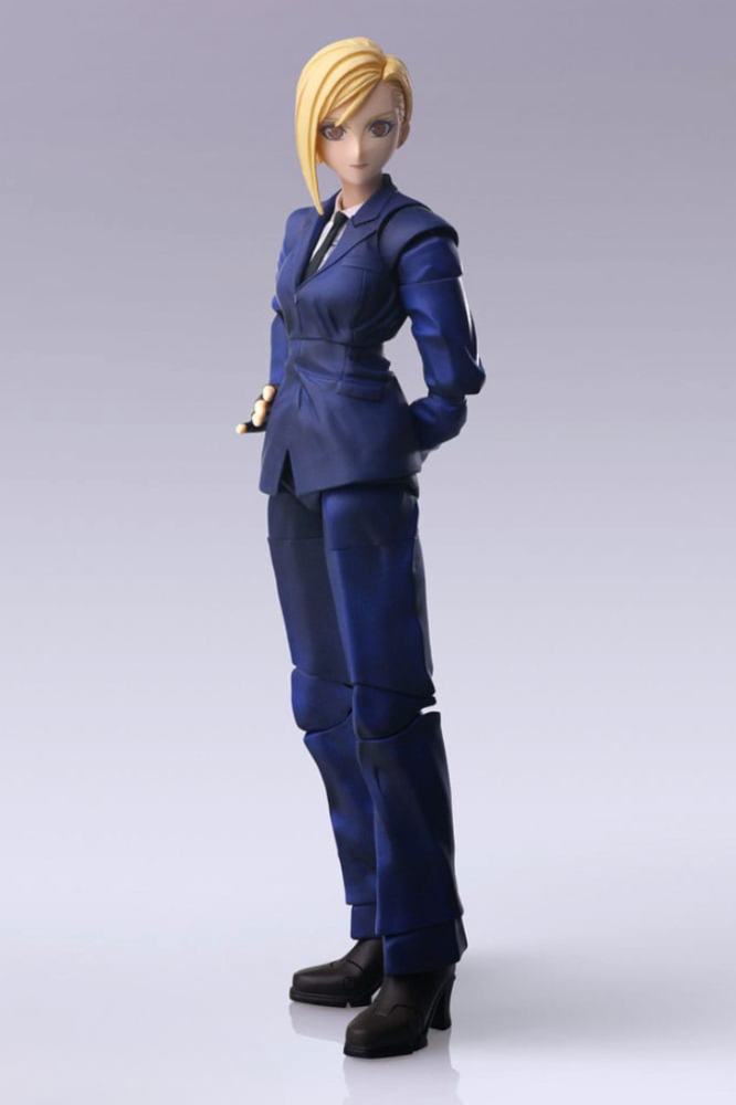 Figura Elena Final Fantasy VII Bring Arts 14 cm en traje con corbata.