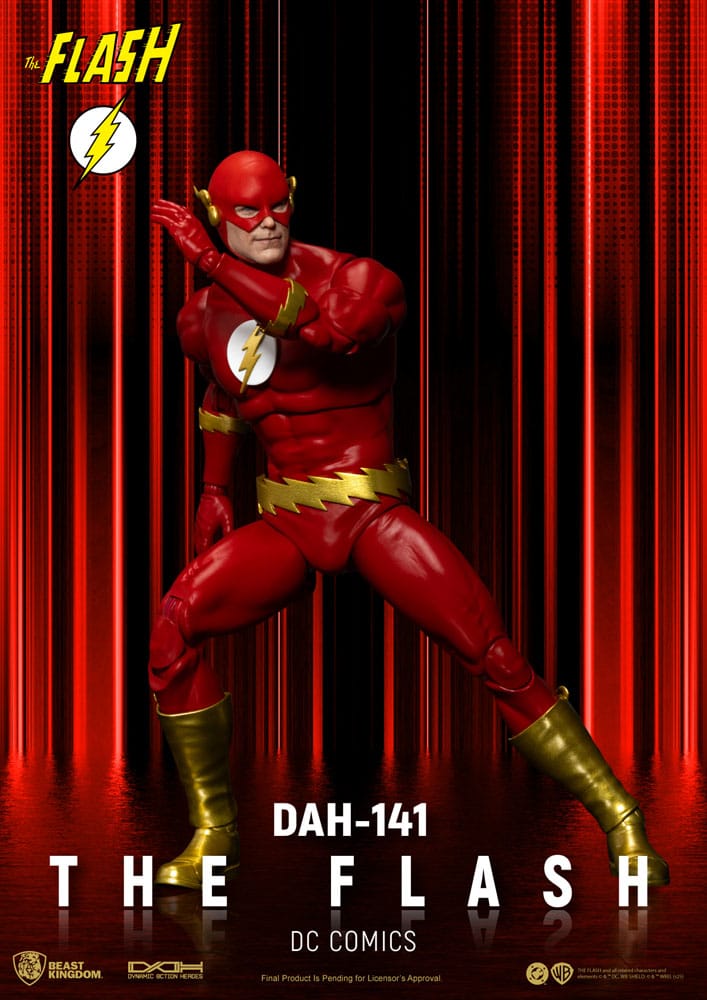 Figura Flash DC Comics con manos intercambiables y base expositora Beast Kingdom