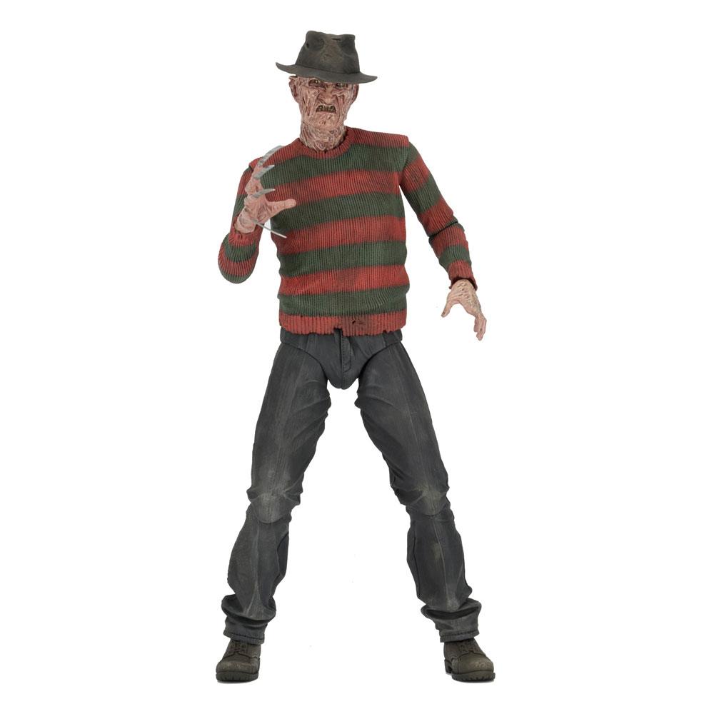 Figura Ultimate Freddy Krueger NECA con cabezas y efectos de fuego incluidos