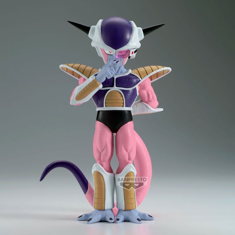 Detalle lateral de la figura de Frieza segunda forma de Banpresto 16cm