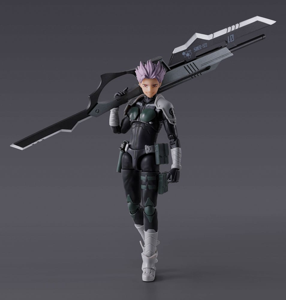Figura Gen Narumi de perfil con espada al hombro