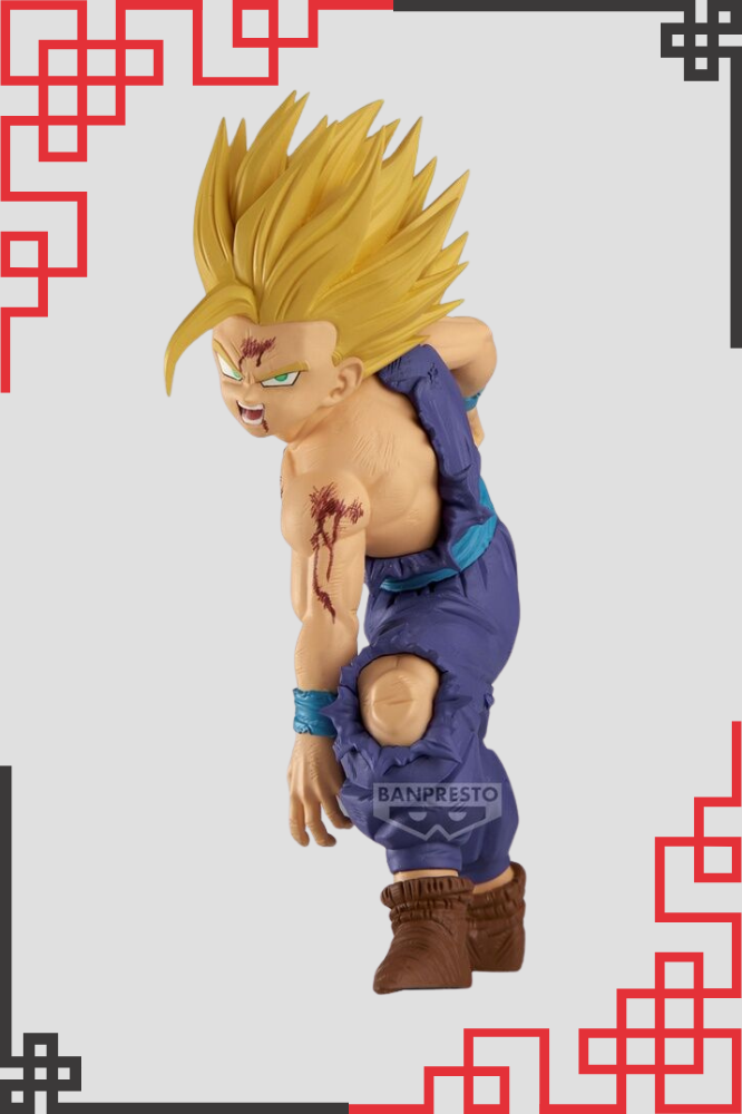 Figura Super Saiyan Gohan Match Makers con pose de combate intensa