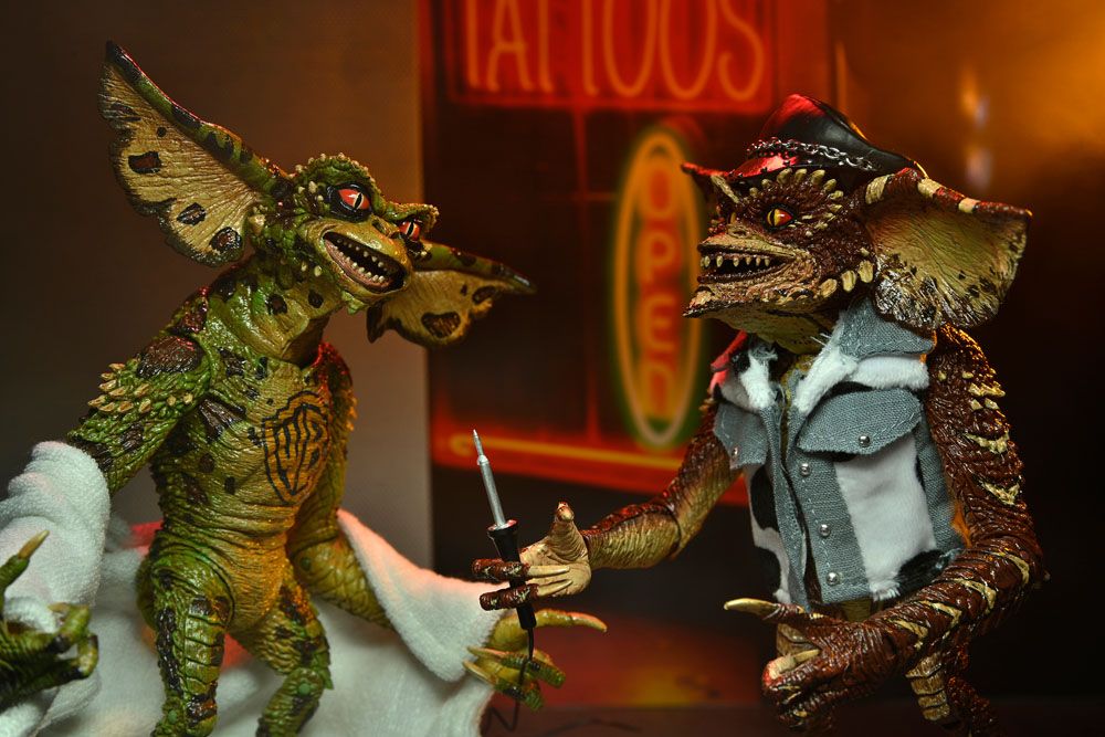 Pack coleccionista Gremlins 2 NECA con accesorios incluidos
