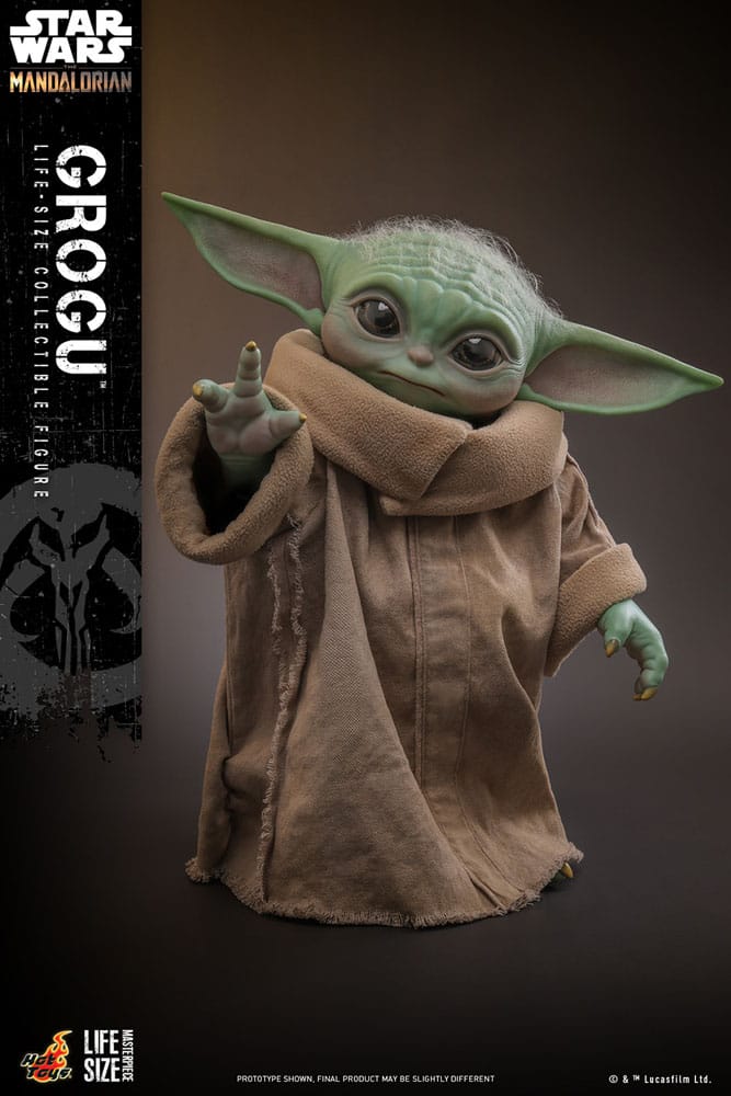 Figura Grogu tamaño real 37 cm de Hot Toys – The Mandalorian escala 1/1