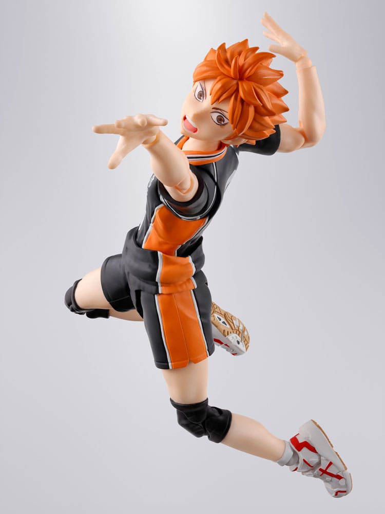 Detalles y accesorios de la figura Hinata de Haikyu con expresiones y balón
