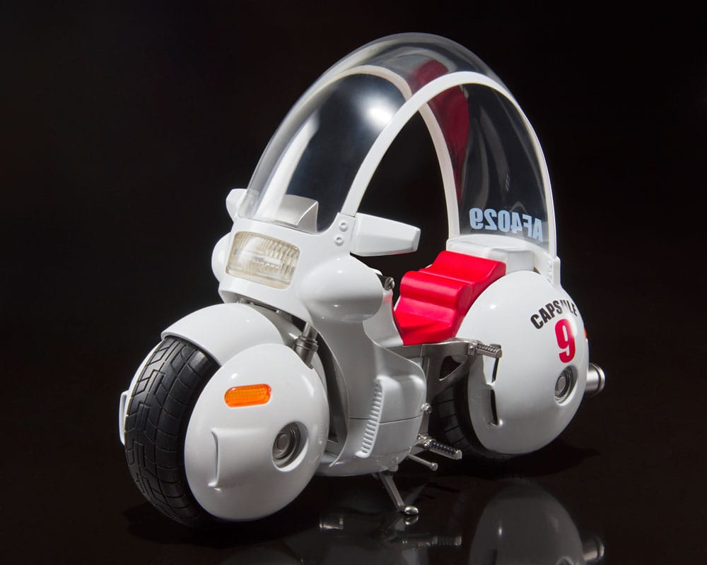 Hoipoi Capsule con diseño original – réplica de la motocicleta de Bulma.