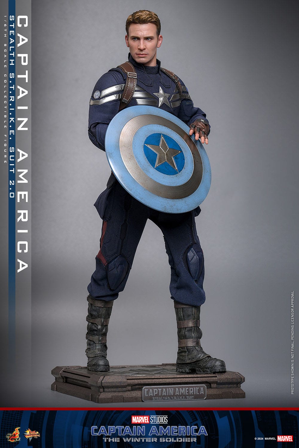 CAPTAIN AMERICA (STEALTH S.T.R.I.K.E. SUIT) 2.0 – FIGURA 1/6 ESCALA – HOT TOYS – MOVIE MASTERPIECE SERIES