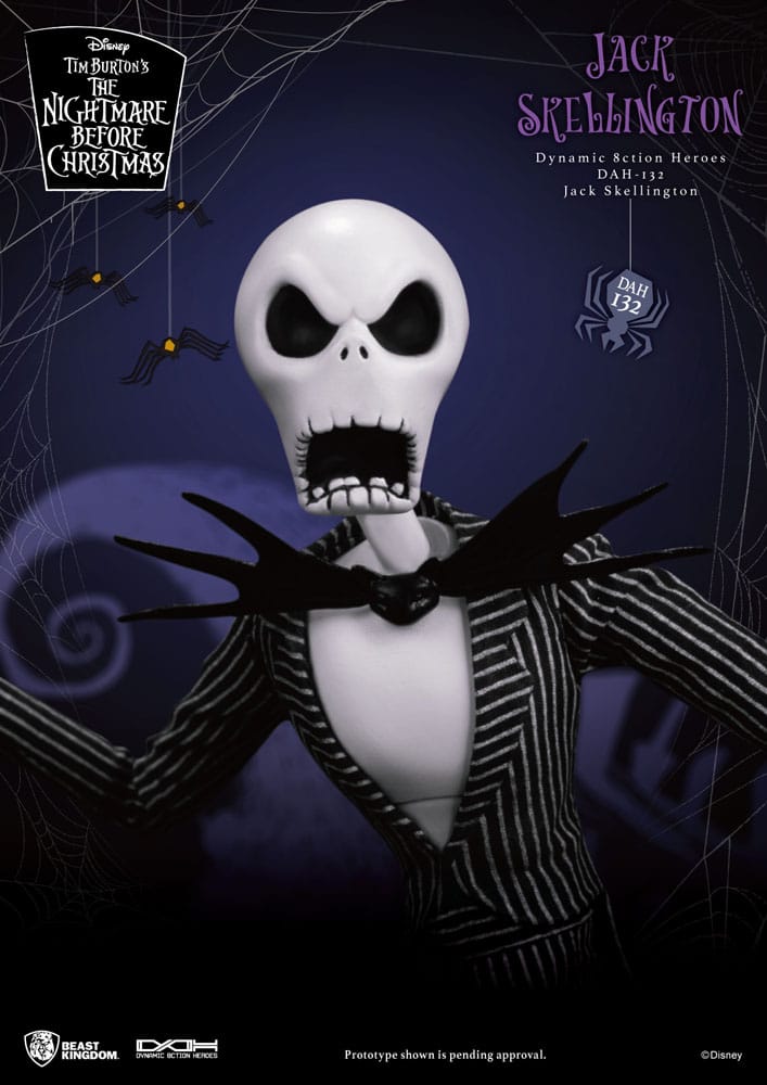 Accesorios y poses de Jack Skellington – Pesadilla antes de Navidad figura coleccionable