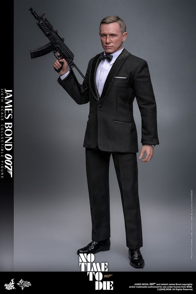 Figura James Bond 1/6 Hot Toys con pistola – No Time To Die