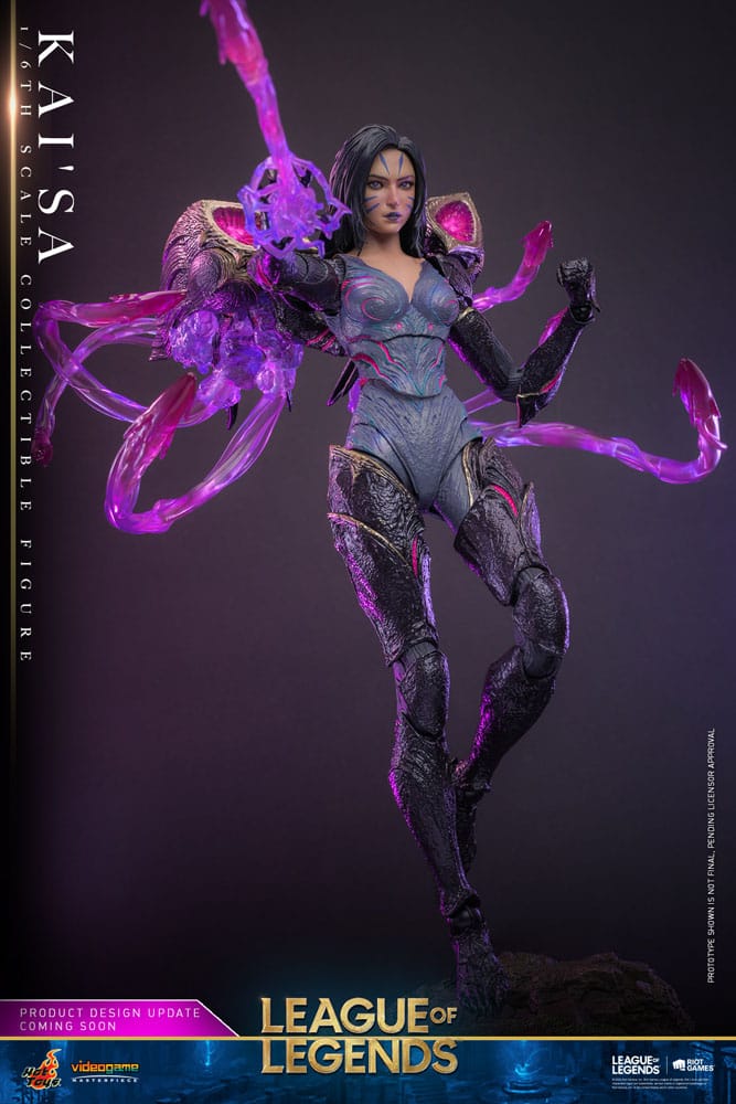 Figura Hot Toys Kai'Sa League of Legends Video Game Masterpiece 29 cm con efectos del vacío