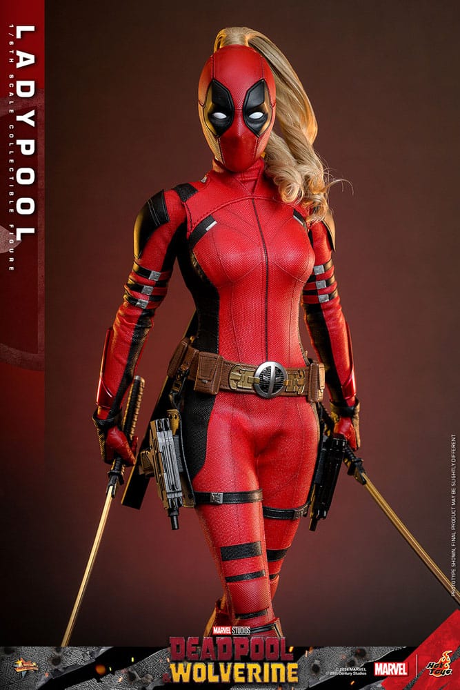 Figura articulada Ladypool Hot Toys basada en Deadpool & Wolverine, escala 1/6