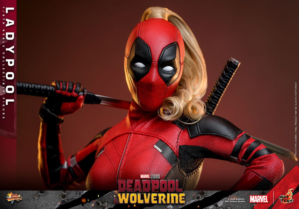 Ladypool con espadas – figura de colección Hot Toys escala 1/6 Marvel