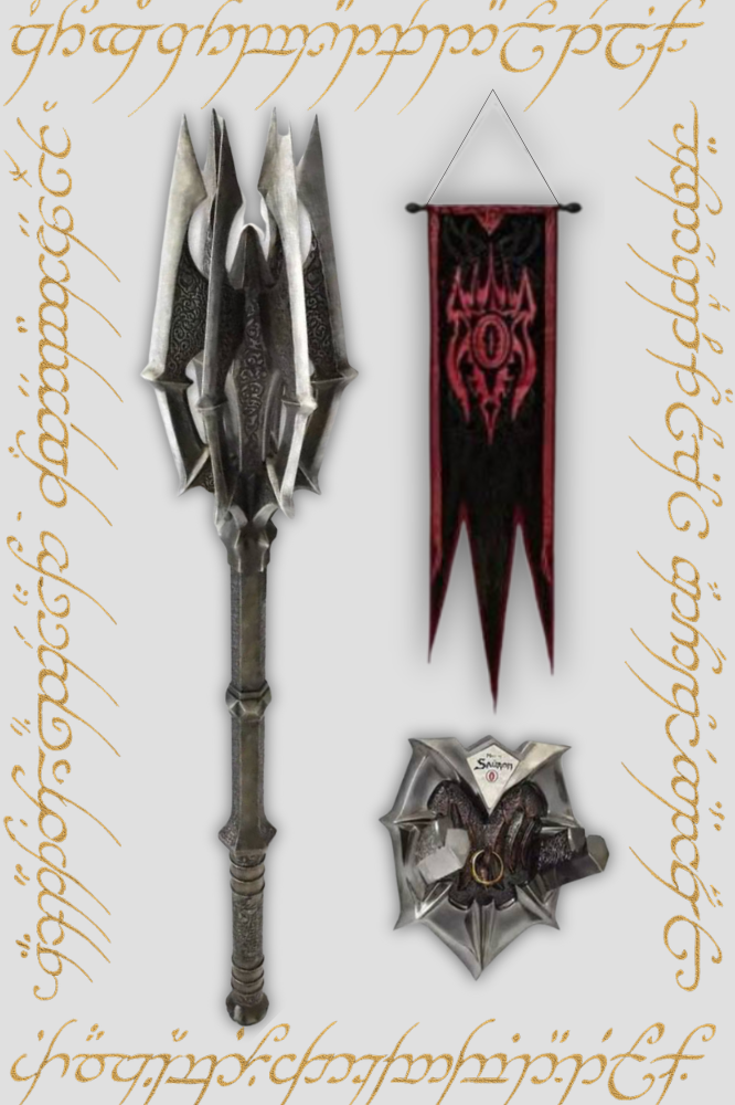 Réplica oficial Mazo de Sauron 1/1 con Anillo Único United Cutlery LOTR