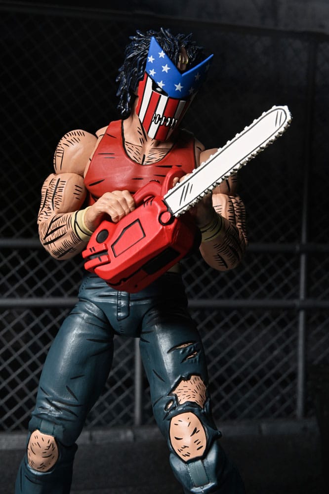 Figura coleccionista Casey Jones NECA Ultimate 18 cm en caja con ventana.
