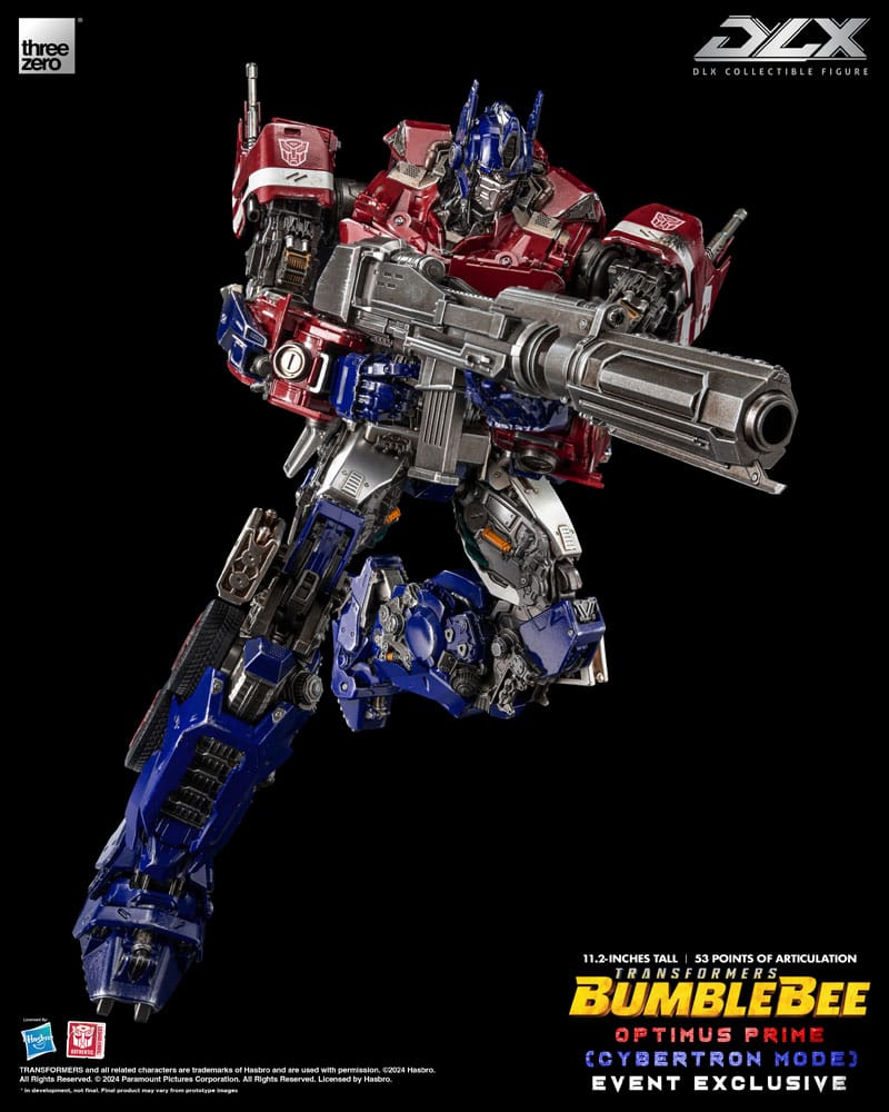 Figura DLX de Optimus Prime exclusiva HEO con acabados premium.