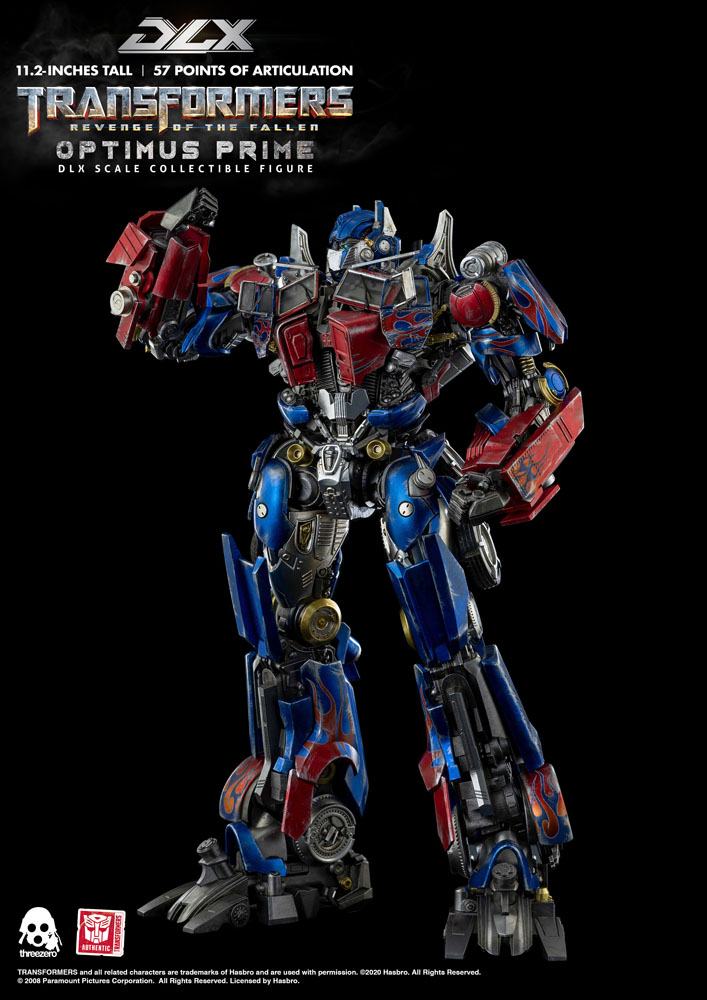 Caja de arte original de la figura DLX Optimus Prime Threezero Transformers